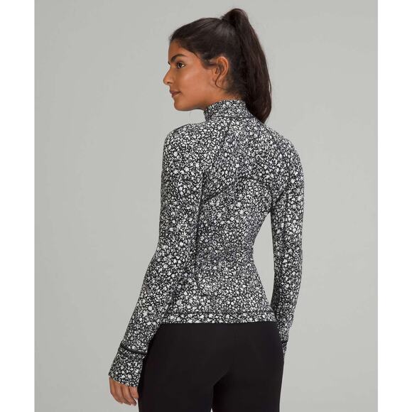 LULULEMON Women's Its Rulu Run Half-Zip Size 2 In Venture Floral Alpine White - Picture 6 of 12